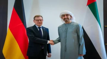 عبدالله بن زايد ووزير خارجية ألمانيا يناقشان الاعتداءات الصاروخية الإيرانية